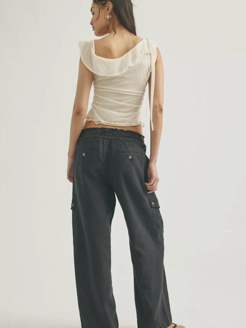 We The Free Park Ave Pull-On Cargo Pants – Black – Size M - Picture 2 of 9